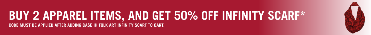 Buy 2 Apparel Items, and get 50% off Infinity Scarf